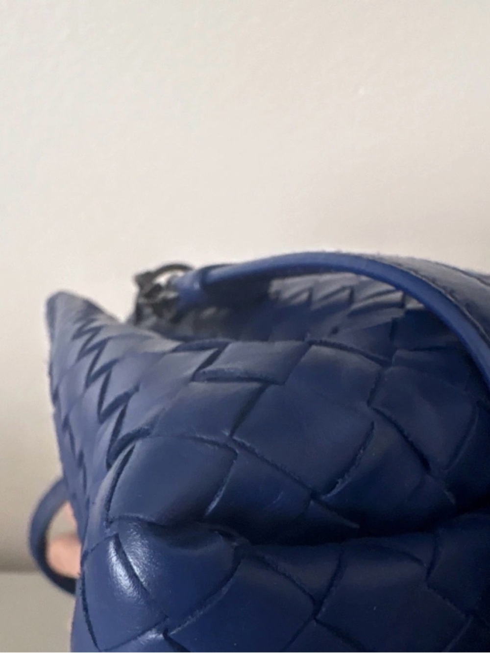 Bottega Veneta Intrecciato Leather Satchel in Navy Blue - Picture 5 of 13